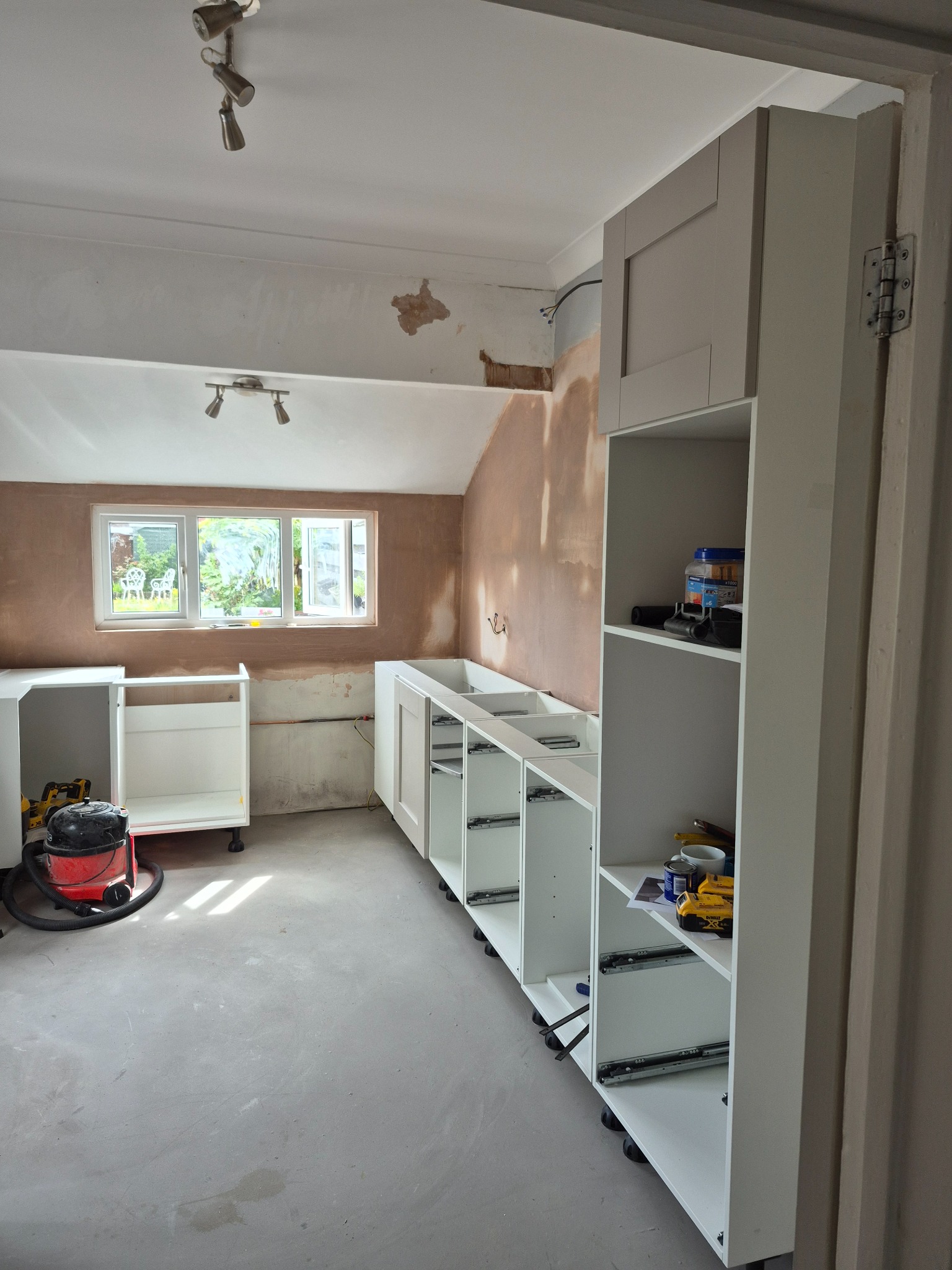 Kitchen during refurbishment