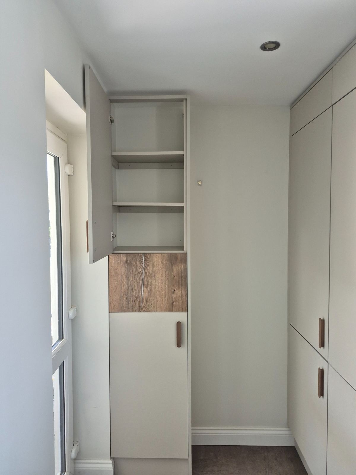 Bespoke cabinetry and storage detail